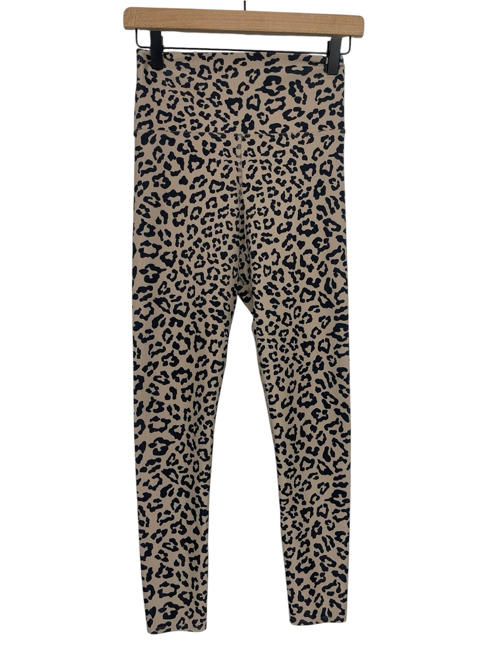 Beach Riot Leopard Print 7/8 Leggings High Rise Tan Black Size Small - Picture 2 of 10